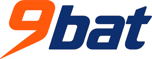 9 bat brand logo on dark header